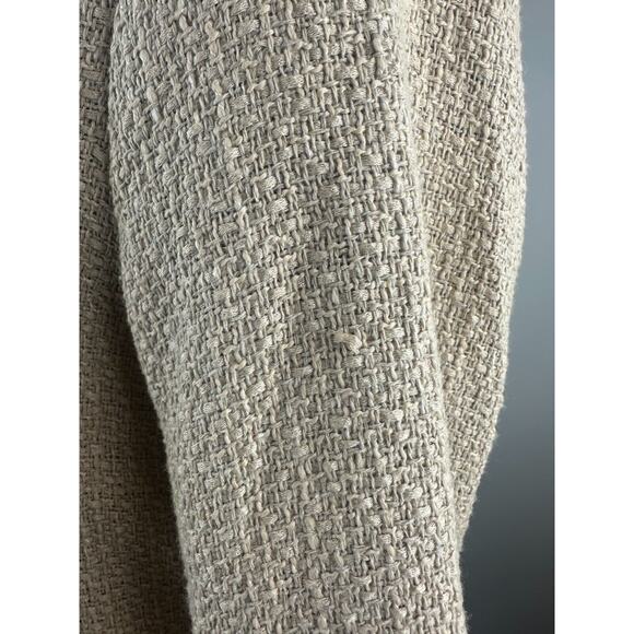 *Flawed Tuckernuck Pomander Place Coco Tweed Bow Mini Shift Dress Tan Size XXL - Picture 7 of 16